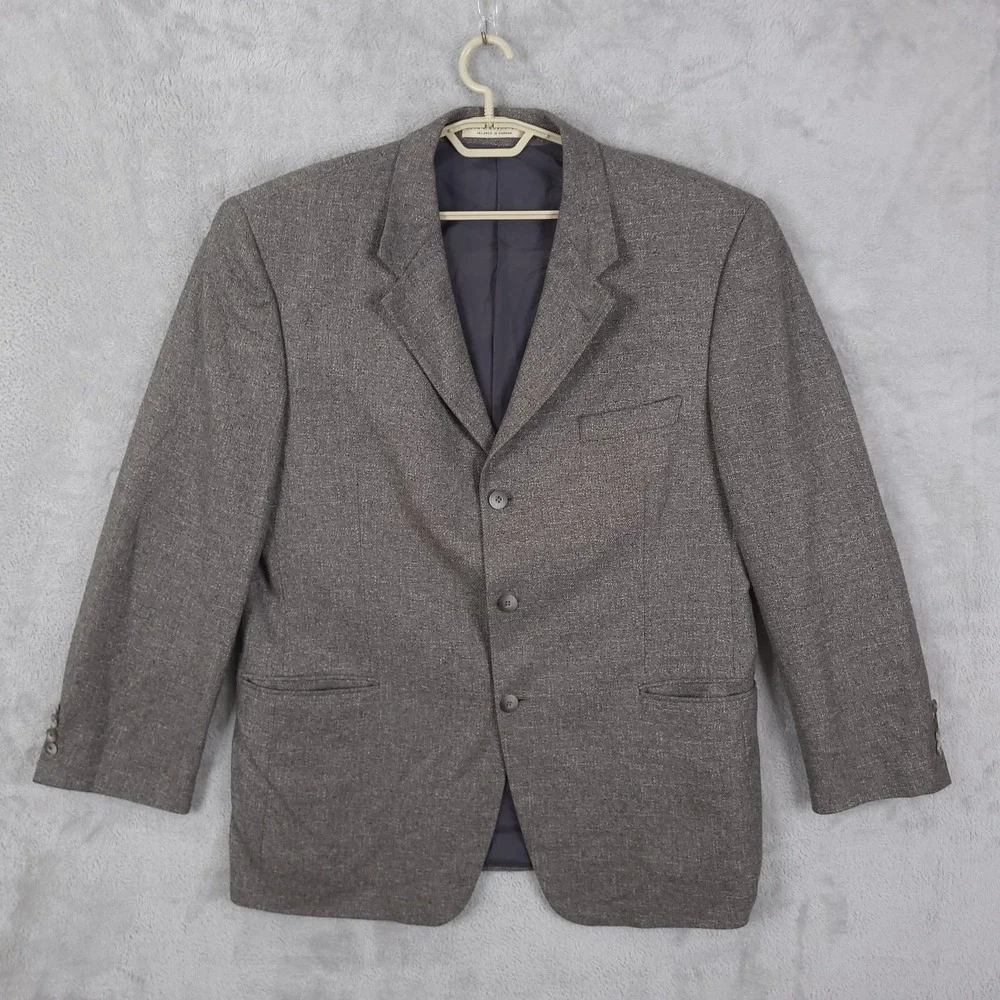 Ermenegildo Zegna Nordstrom Blazer %100 Cashmere Sport Coat Size 48 Canada Union
